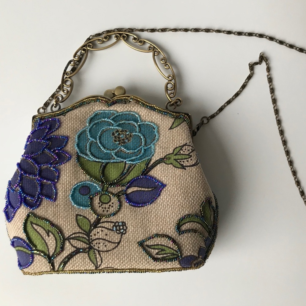 NEW Beaded Clutch/Shoulder Bag